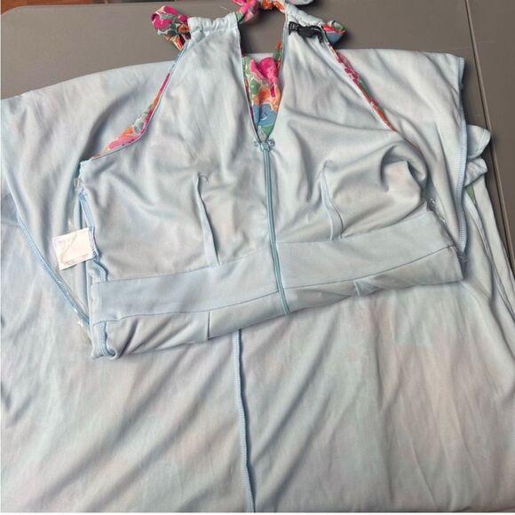 INC International Concepts Floral-Print Halter Maxi Dress Tropical Rose Sz 6 - Picture 8 of 12